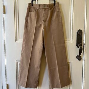 NWT MM Lafleur wide leg Milo jean in saddle brown (size 10)